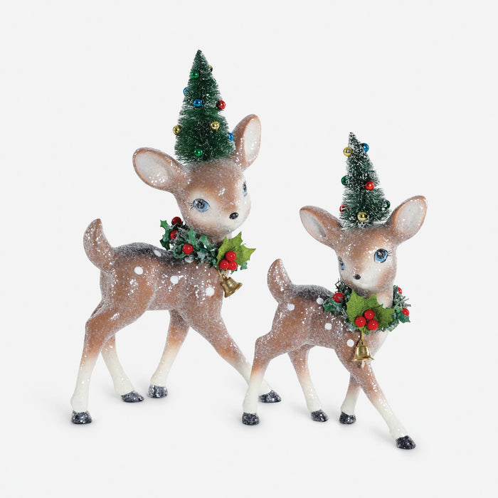 Vintage Deer with Tree, 2 Sizes