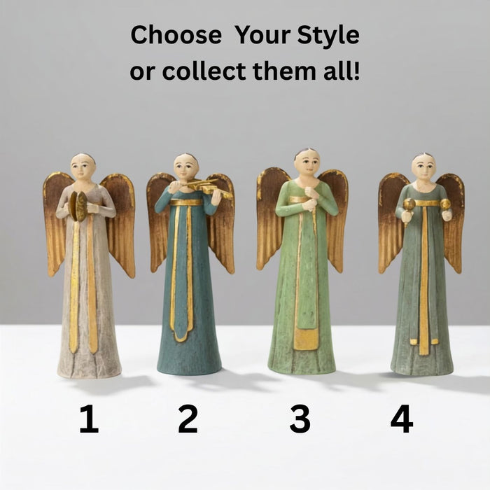 Rosette Angel Ornament, 4 Styles