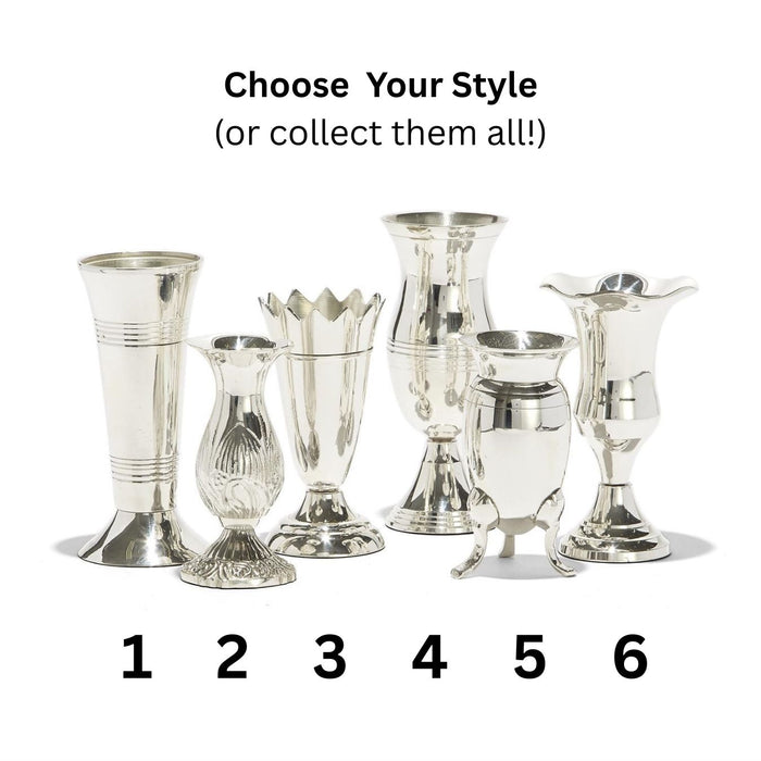 Queen Anne Silver Vase, 6 Styles