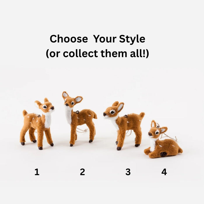 Baby Deer Ornament, 4 Styles