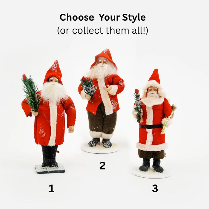 Vintage Santa on Base, 3 Styles