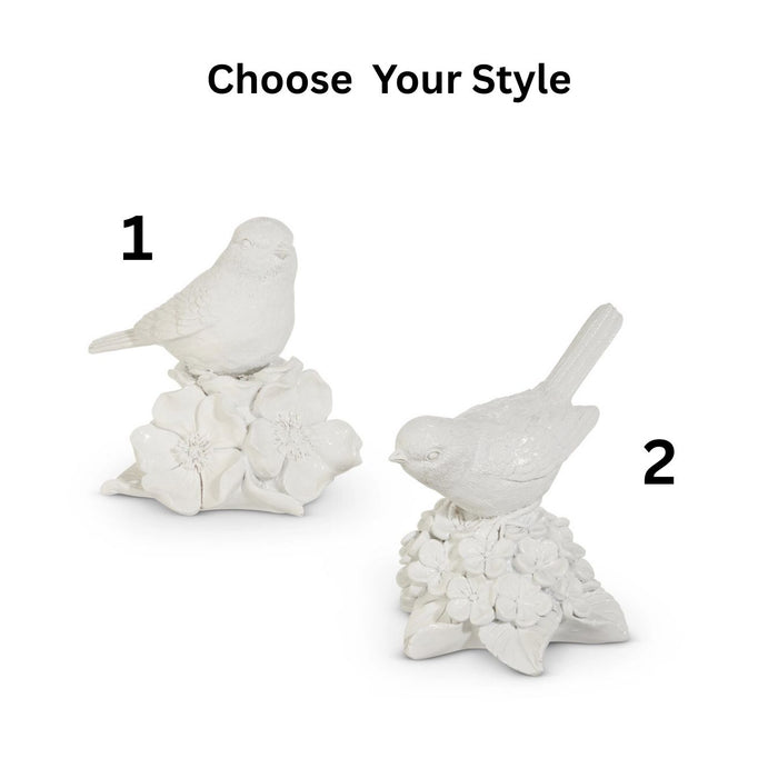 White Birds on Hydrangea