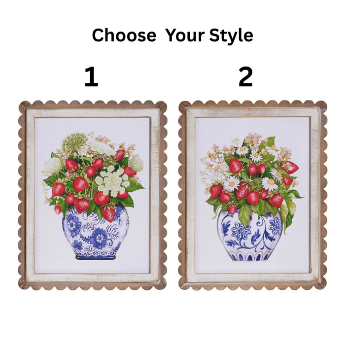 Art Print, Wild Berry in Vase, 2 Styles