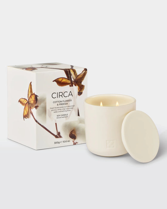Candle, Cotton Flower & Freesia, 10.6 oz