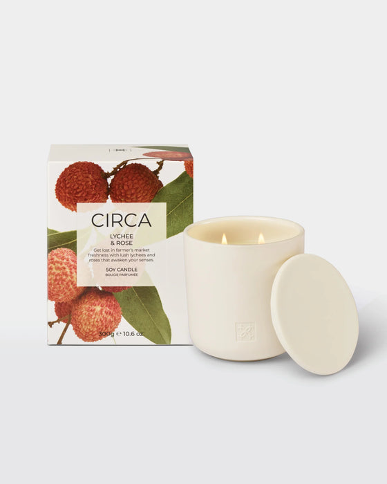 Candle, Lychee & Rose, 10.6 oz
