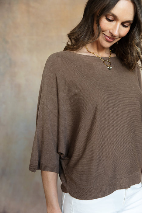 Estelle Knit Top, Espresso