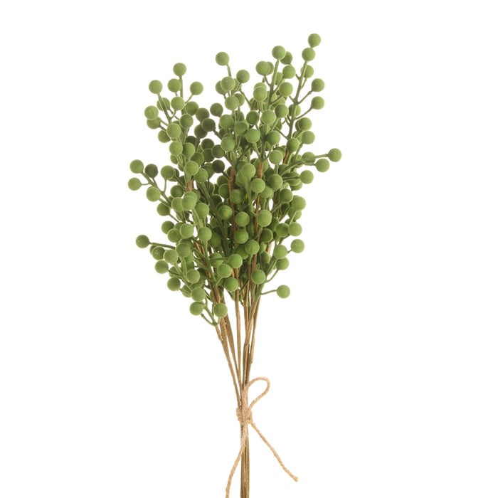 Flocked Green Berry Bundle