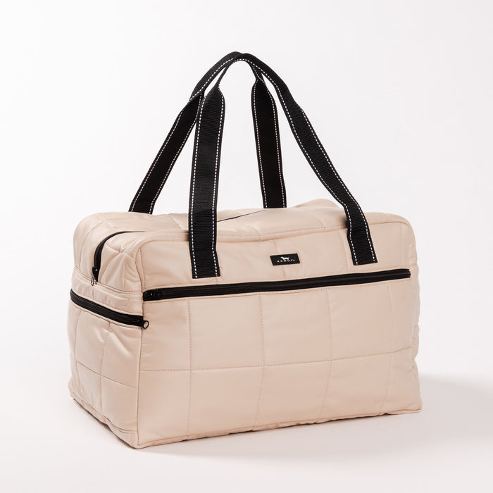 Scout First Class Duffle, Putty Box Quilted