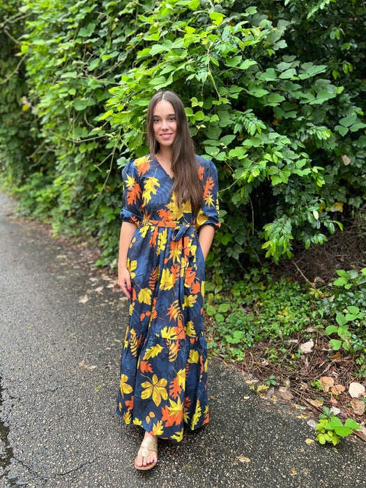 Molly Dress, Maple Leaves