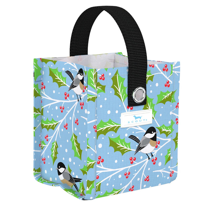 Scout Gift Bag Square, X-Small, Holiday Tweet