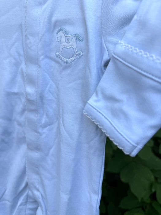 Rocking Horse Footie, Light Blue
