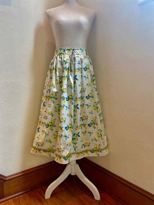 French Market Skirt, Long, Petit Lemon