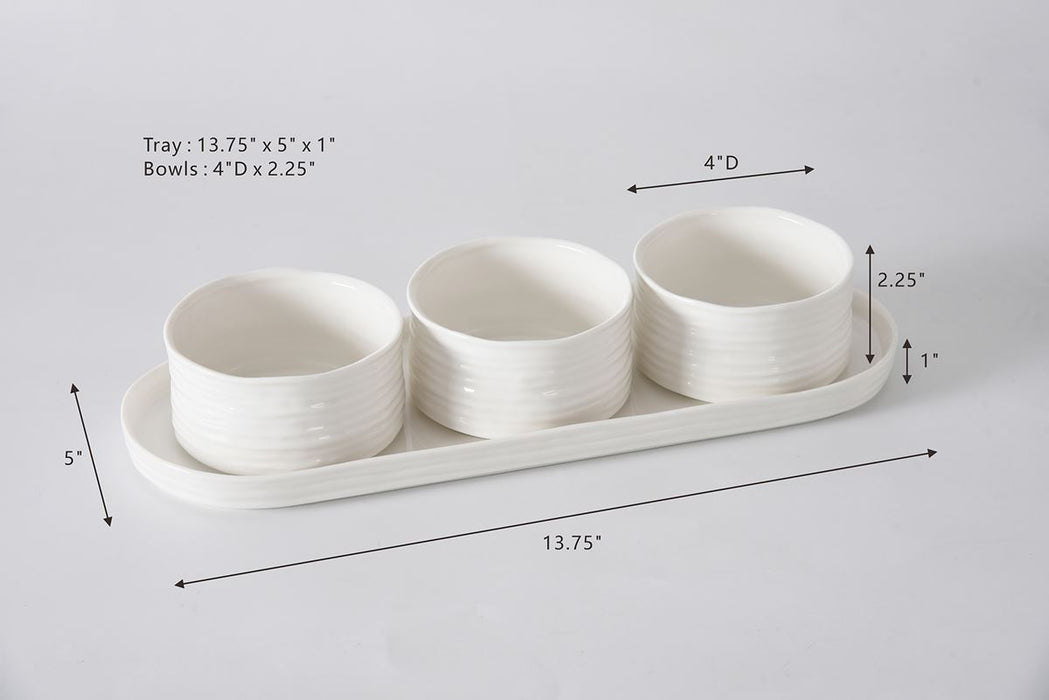 Pampa Bay Entertaining Set, White