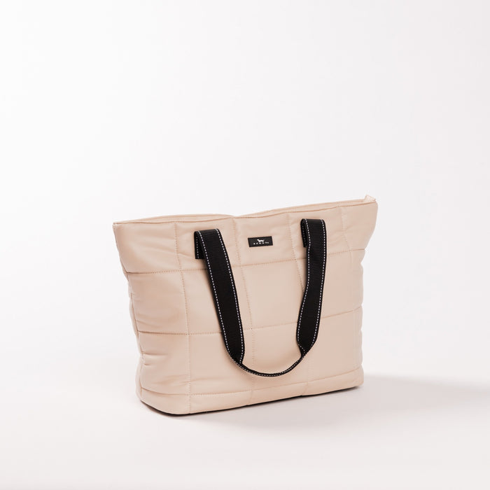 Scout Layover Tote, Putty Box Quilted