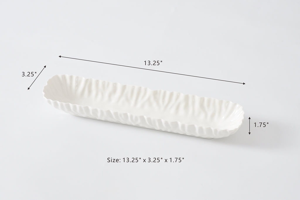 Pampa Bay Cracker Tray, White