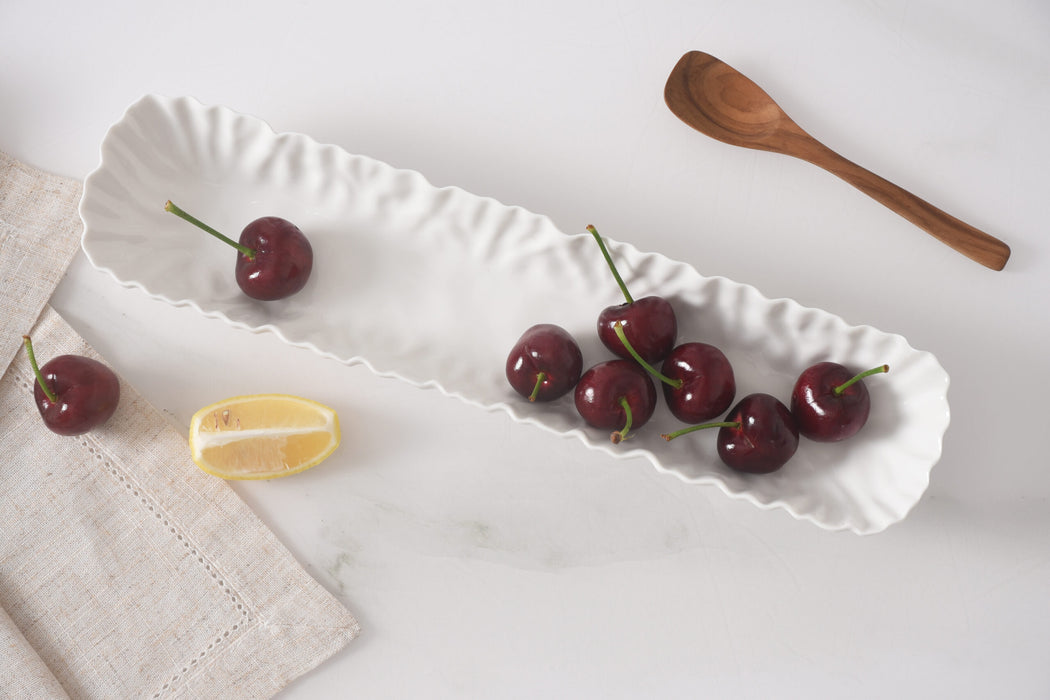 Pampa Bay Cracker Tray, White
