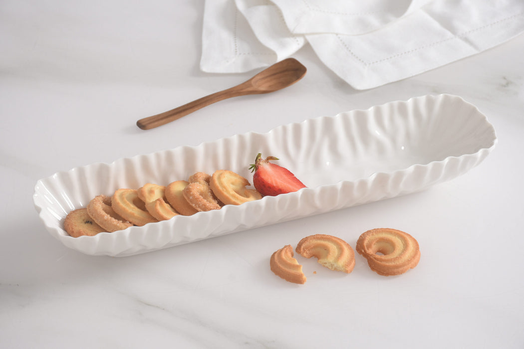 Pampa Bay Cracker Tray, White