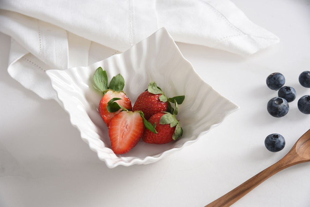 Pampa Bay Square Snack Bowl, White