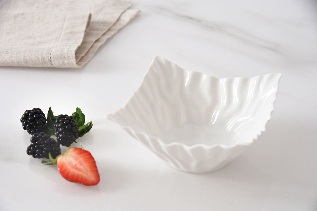 Pampa Bay Square Snack Bowl, White