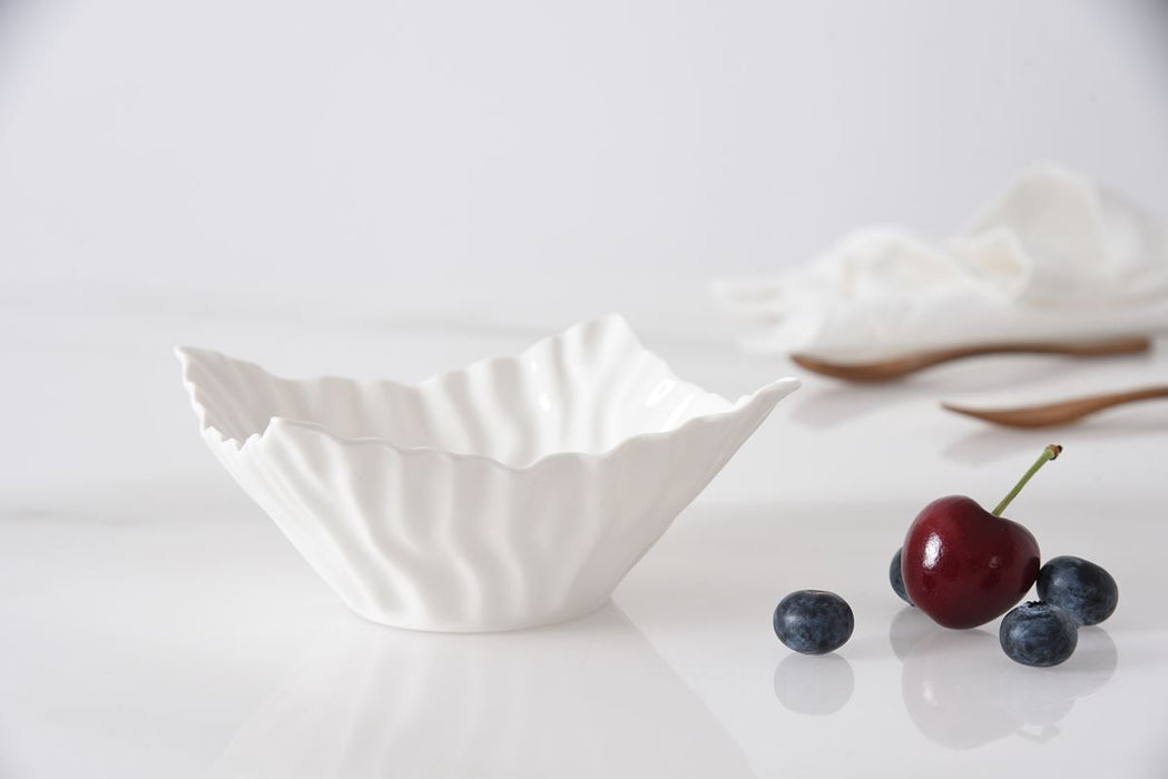 Pampa Bay Square Snack Bowl, White