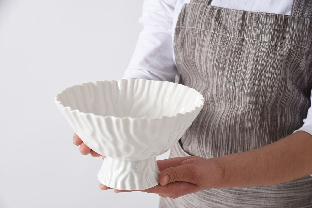Pampa Bay Small Footed Bowl, White