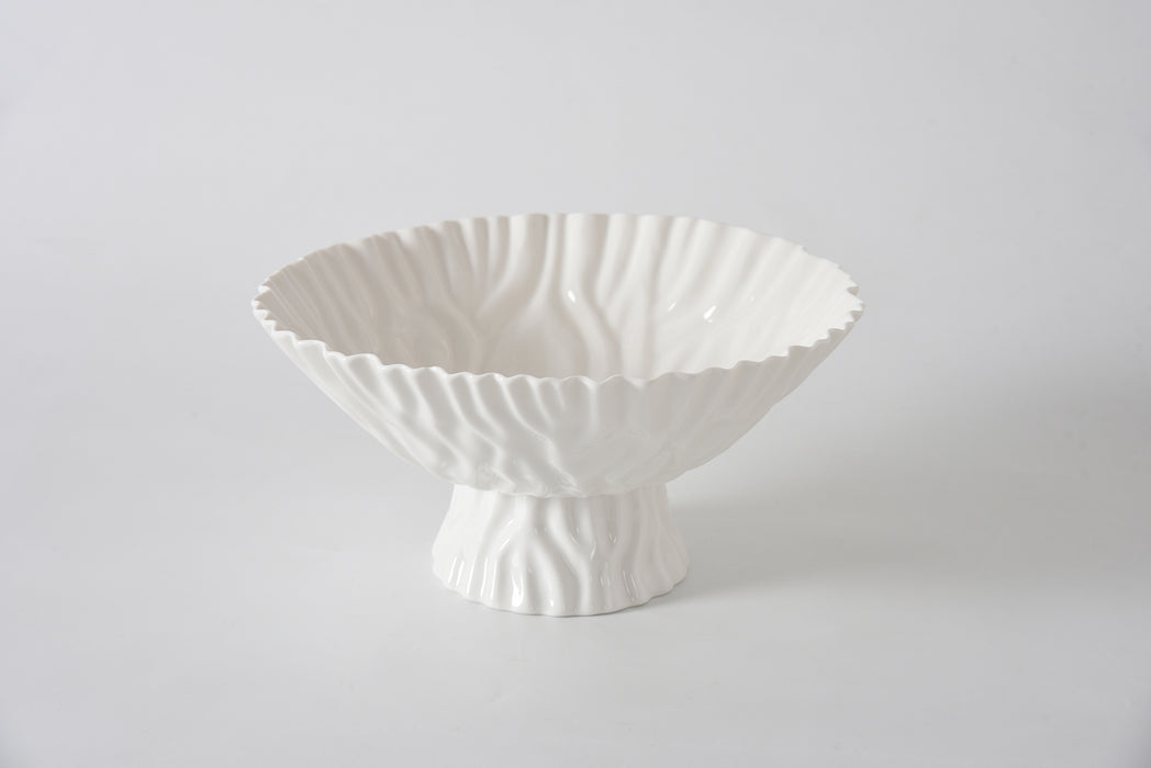 Pampa Bay Large Footed Bowl, White