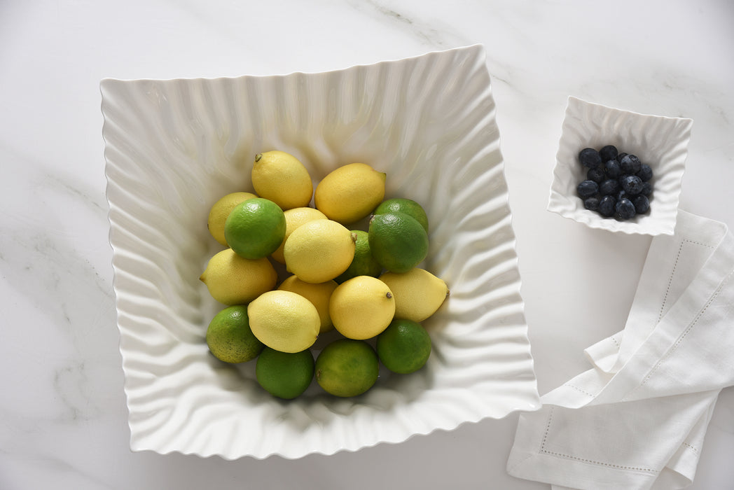 Pampa Bay Square Centerpiece, White