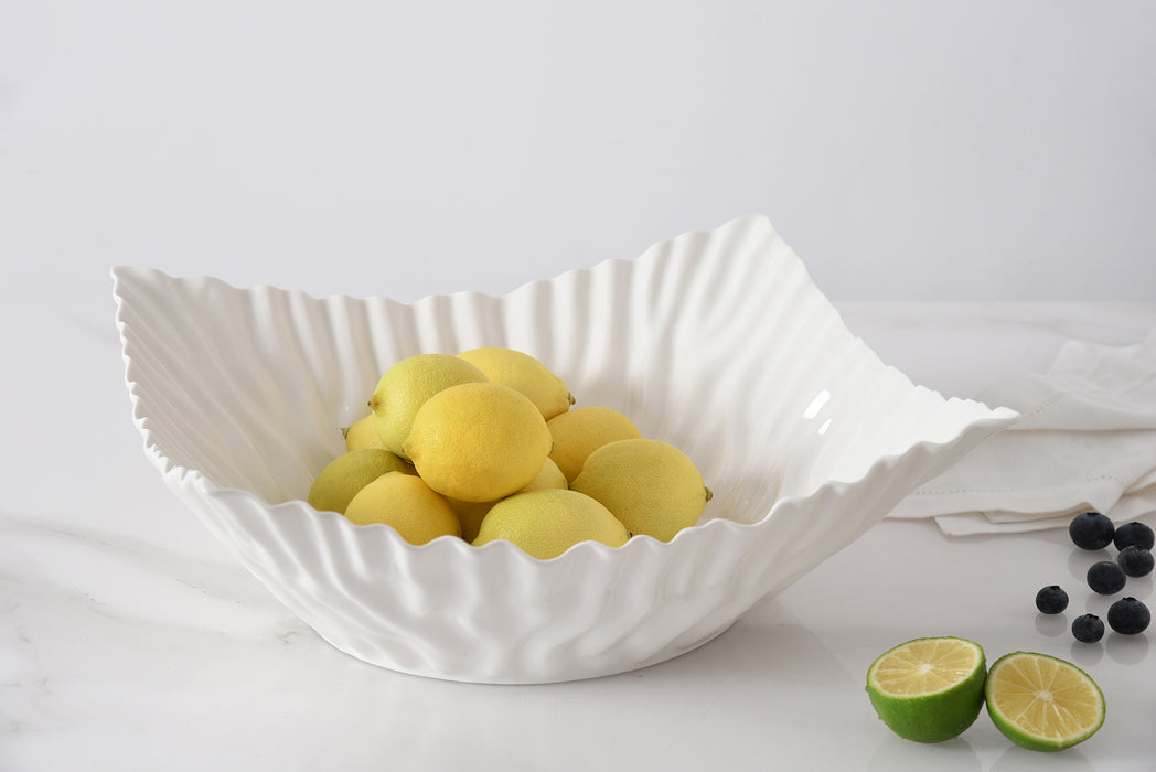 Pampa Bay Square Centerpiece, White