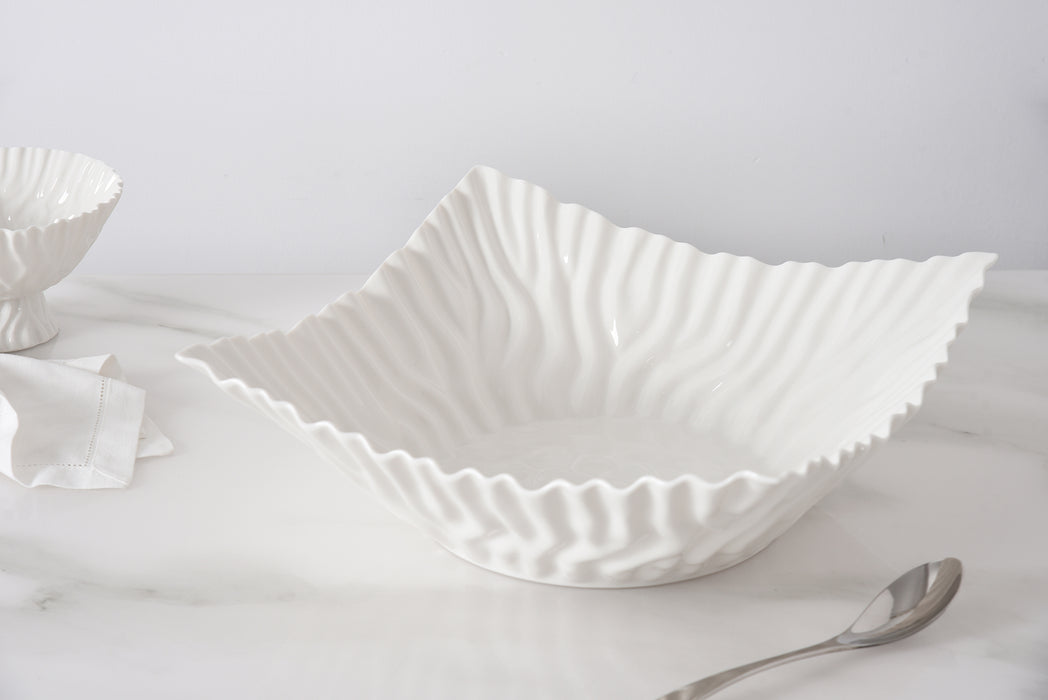 Pampa Bay Square Centerpiece, White