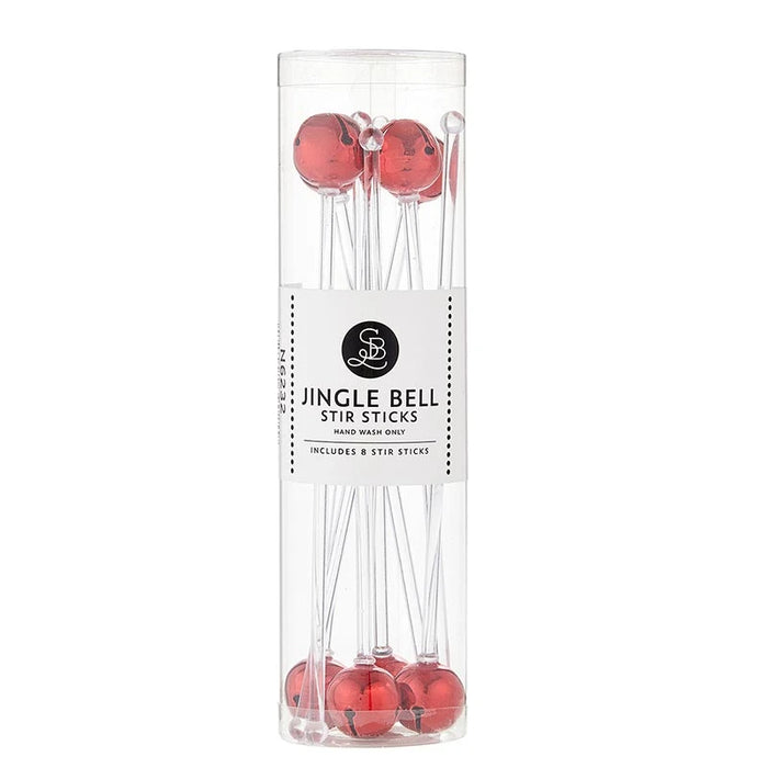 Jingle Bell Stir Sticks, Red