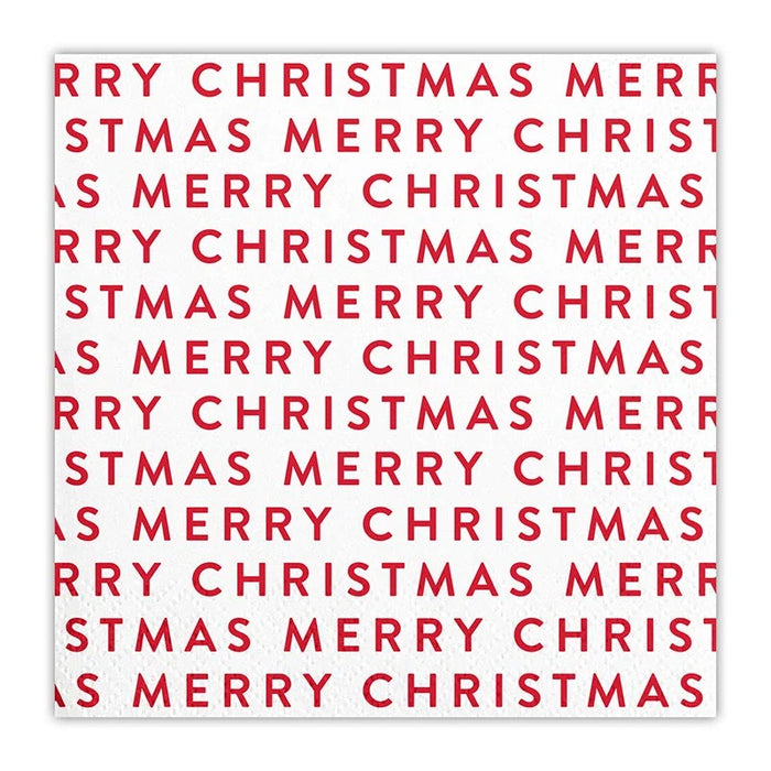 Ceramic Tray with Napkins, Merry Christmas