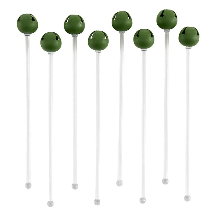 Jingle Bell Stir Sticks, Green