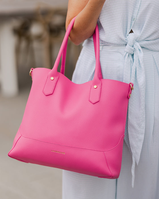 Portsea Tote Bag, Lipstick Pink