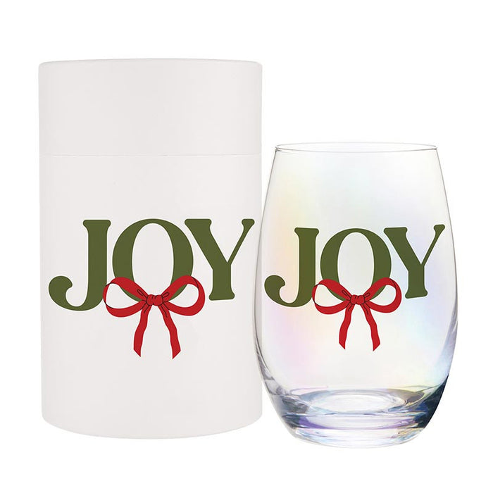 Stemless Wineglass in Tube, Joy