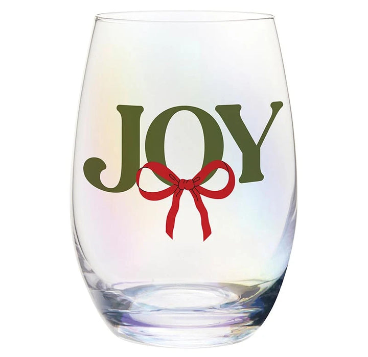 Stemless Wineglass in Tube, Joy