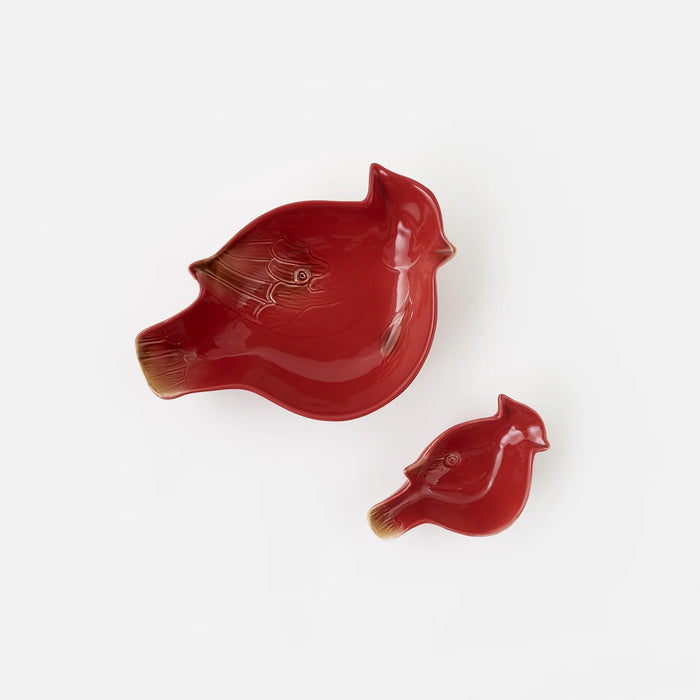Ceramic Cardinal Bowl Set of 2