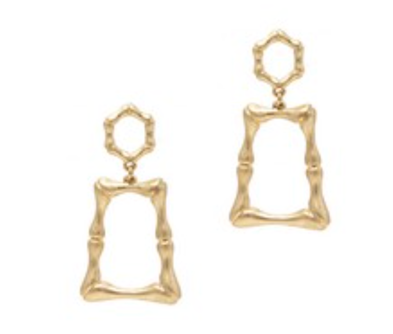 Earrings, Rod Gold