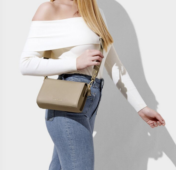 Zana Crossbody Bag, Light Taupe