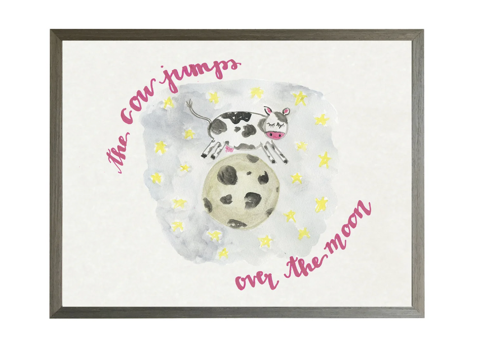 Art Print, The Cow Jumped Over the Moon