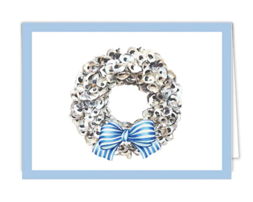 Oyster Wreath Folded Notecards