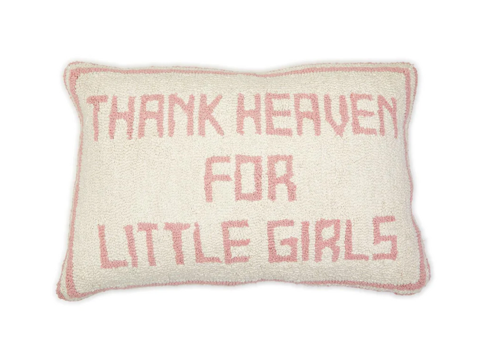 Throw Pillow, Thank Heavens for Little Girls
