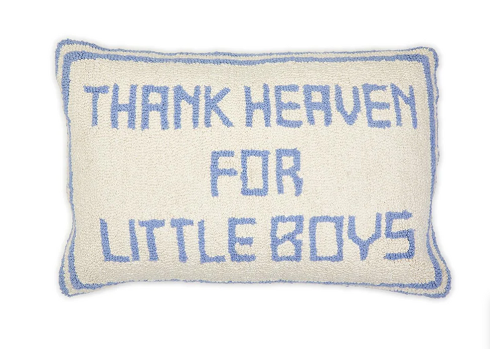 Throw Pillow, Thank Heavens for Little Boys