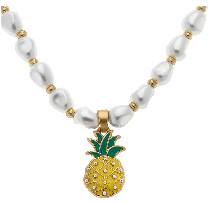 Madeline Pineapple Pearl Children's Necklace