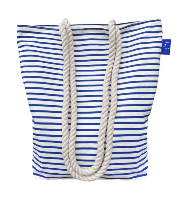 Inis Striped Beach Bag