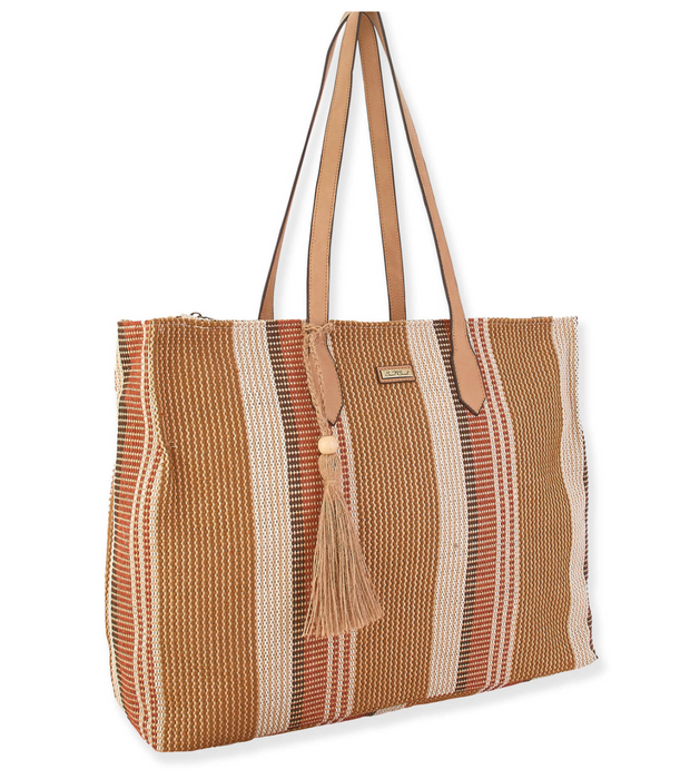 Tote, Tan with Tassel