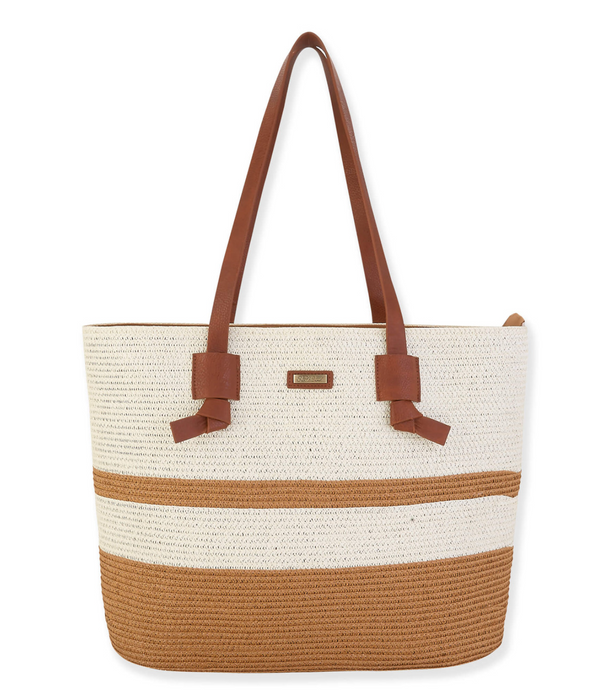 Tote, Tan Paperstraw