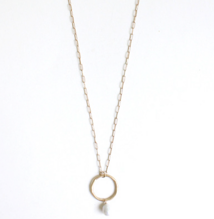 Necklace, Ellen Gold Pearl