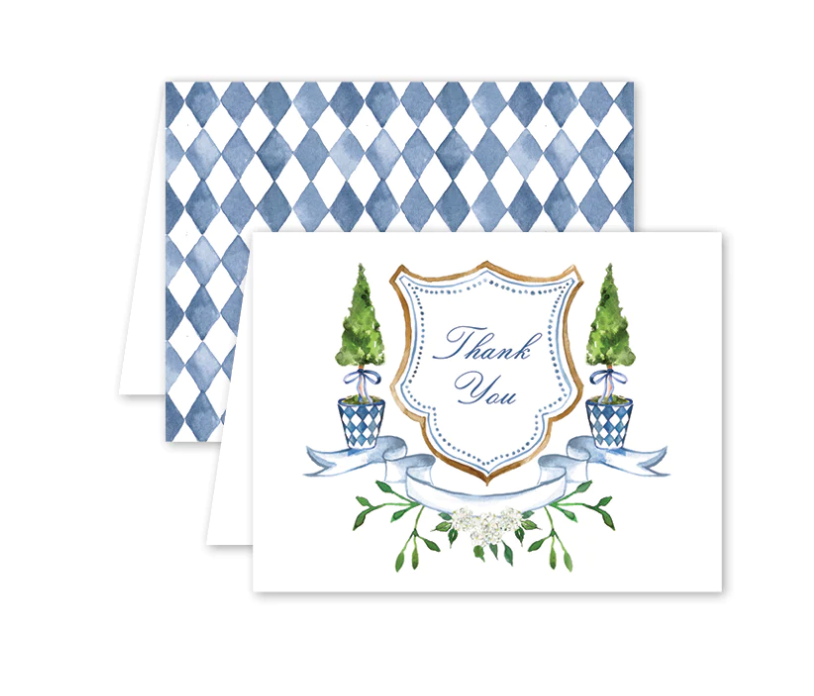 Boxed Note Cards, Topiary Crest