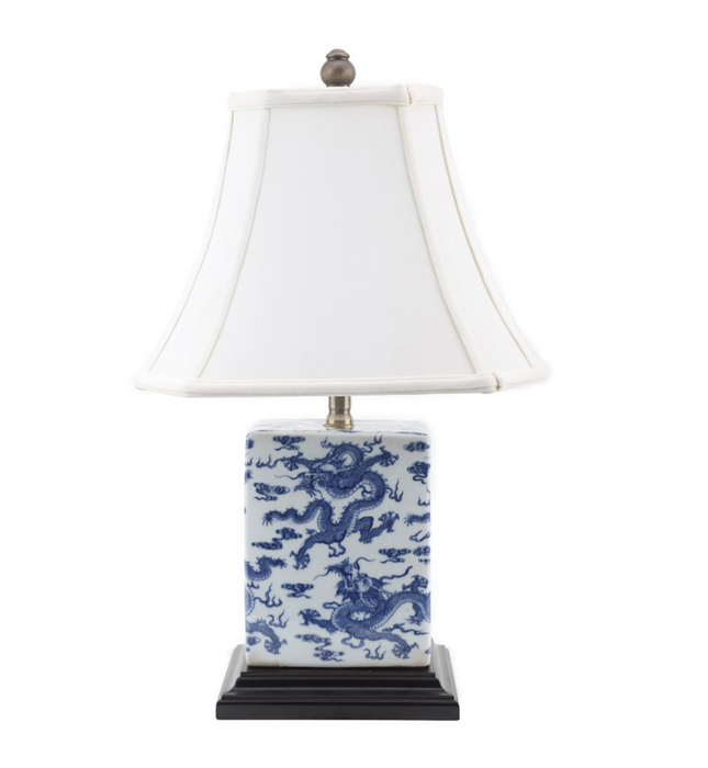 Lamp, Blue and White Dragon