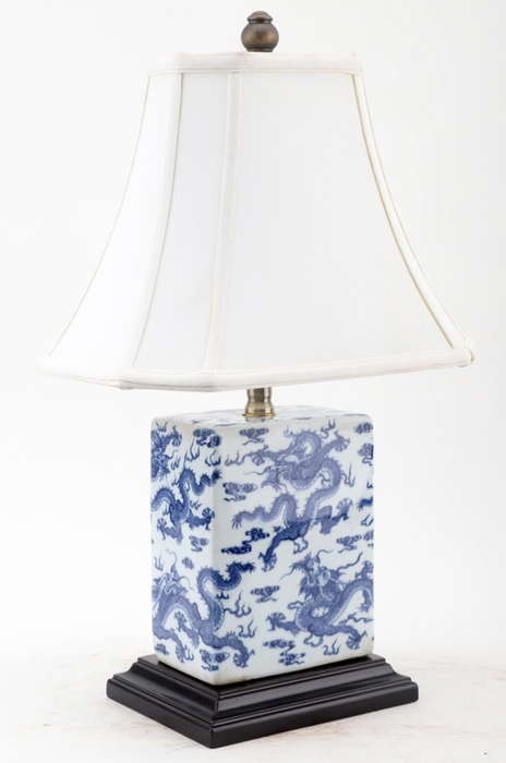 Lamp, Blue and White Dragon